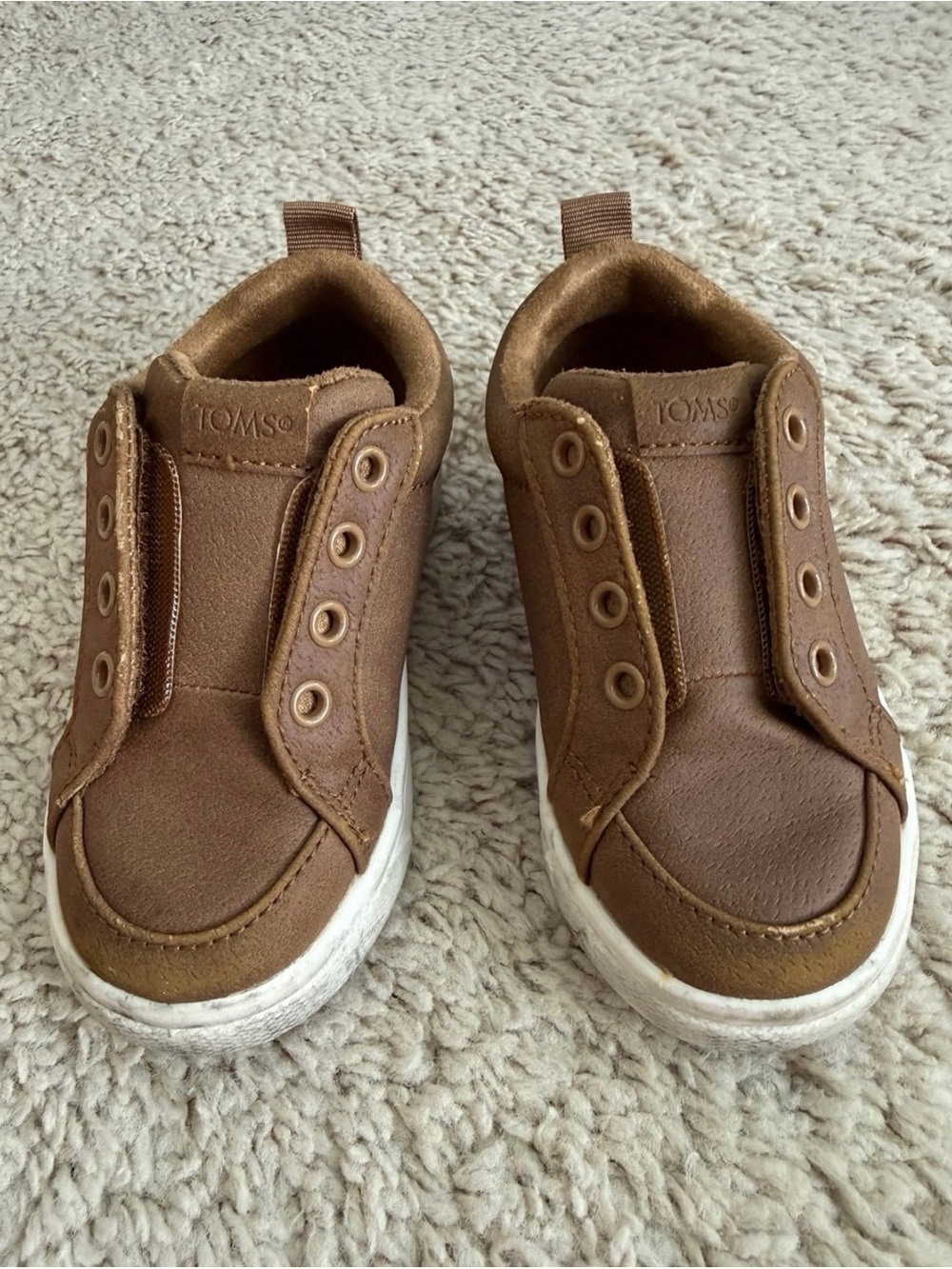 TOMS Toddler Brown Shoes (size 6)